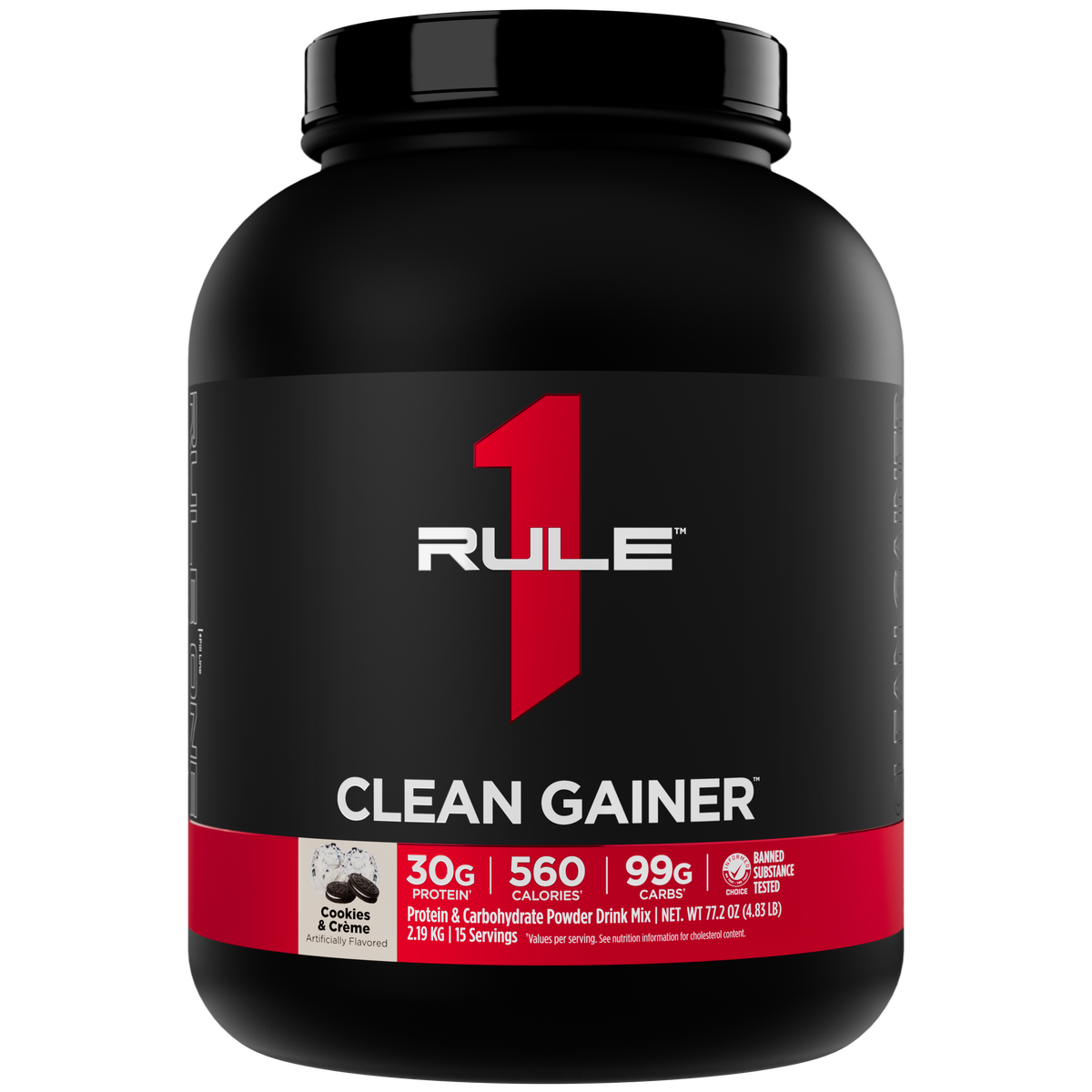 Rule 1 Clean Gainer – 15 Servings — Cookies & Creme