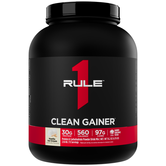 Rule 1 Clean Gainer – 15 Servings — Vanilla Ice Cream