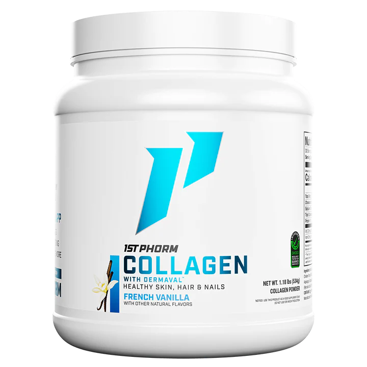 1st Phorm Hydrolyzed Collagen - Mix in Shakes or Smoothies - French Vanilla