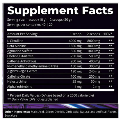 Dark Labs Crack Purple Pre‑Workout – Extreme Stim Energy, Focus & Pumps