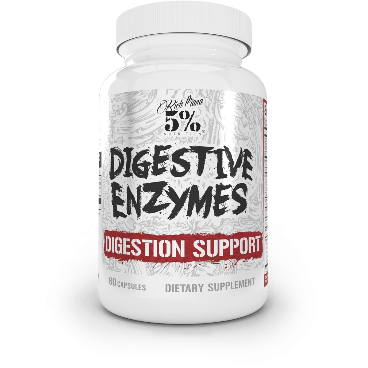 5% Nutrition Digestive Enzymes — bottle front