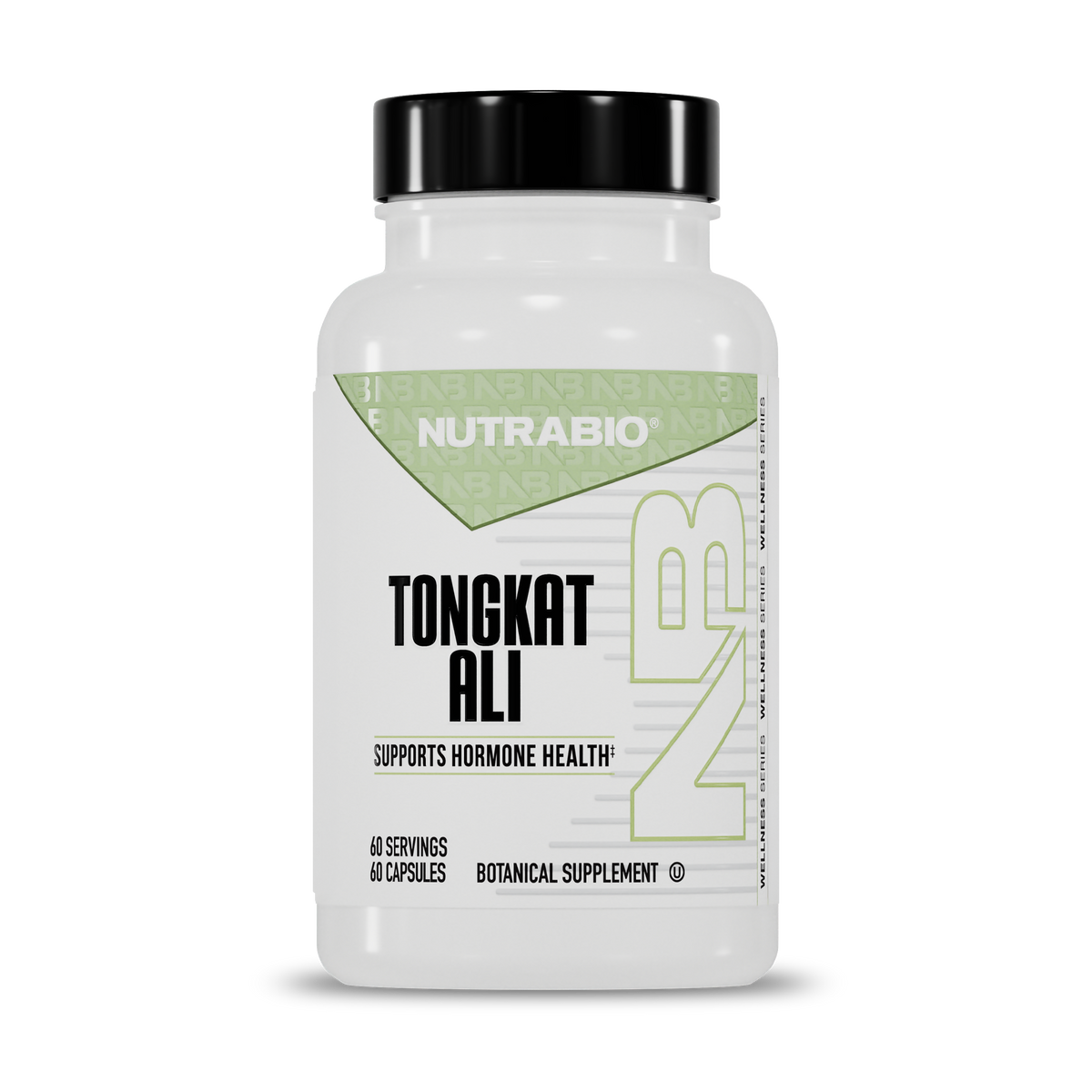 NutraBio Tongkat Ali LJ100 200mg 60 Capsules — product bottle