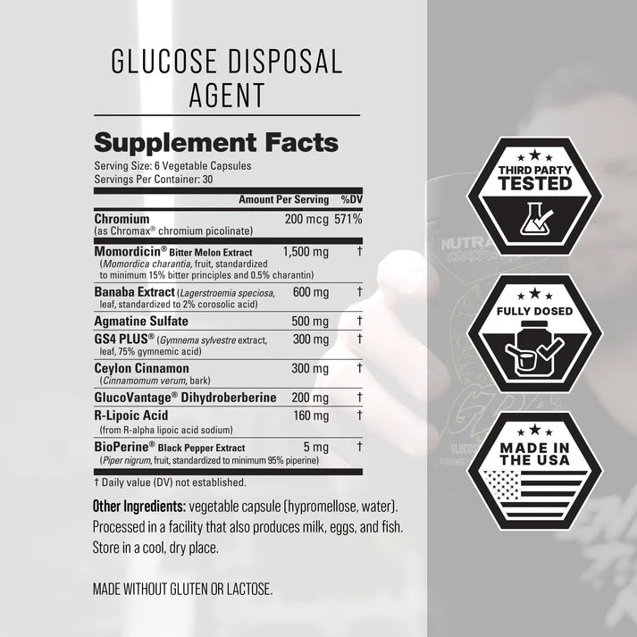 Unbound Supplements NutraBio GDA – Advanced Glucose Disposal Agent for Carb Control, Insulin Sensitivity & Body Composition