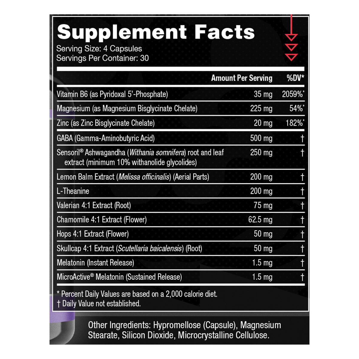 Gorilla Mind Gorilla Dream Supplement Facts