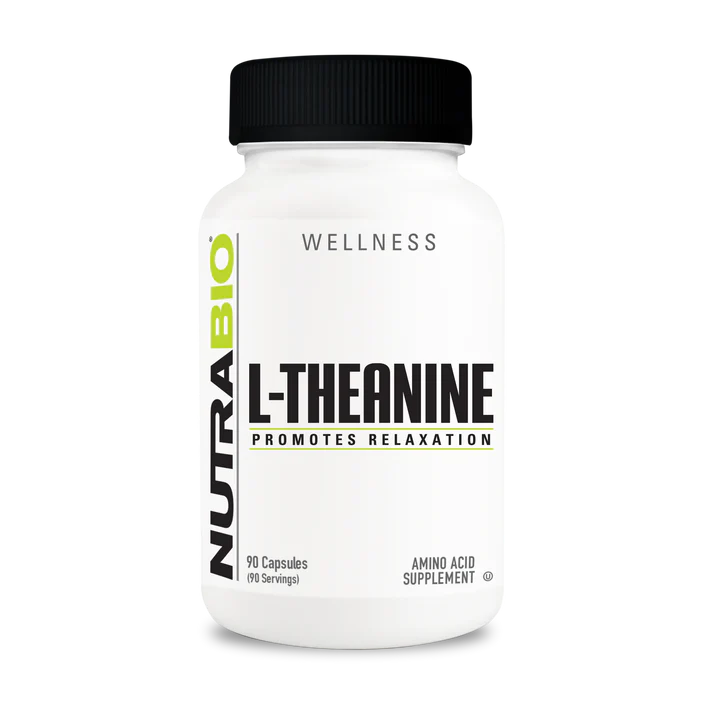 NutraBio L‑Theanine 200 mg – Calm Focus & Stress Relief Amino Acid