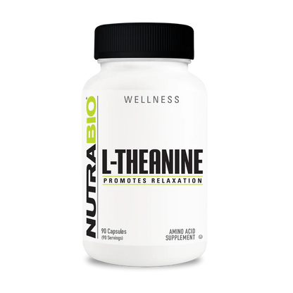 NutraBio L‑Theanine 200 mg – Calm Focus & Stress Relief Amino Acid