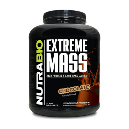 NutraBio Extreme Mass Gainer – 6 lb — Chocolate