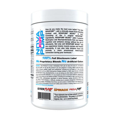InnovaPharm NovaPump Neuro – 40 Scoops — Directions and ingredients