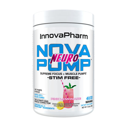 InnovaPharm NovaPump Neuro – 40 Scoops — Pink Lemonade