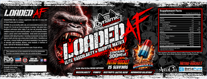 Dynamic Evolution Loaded AF — Bombsicle full label and Supplement Facts