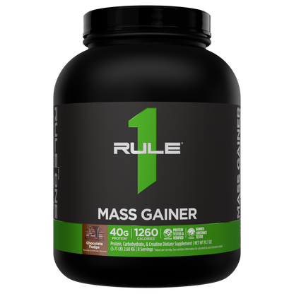 Rule 1 Mass Gainer – 8 Servings — Chocolate Fudge