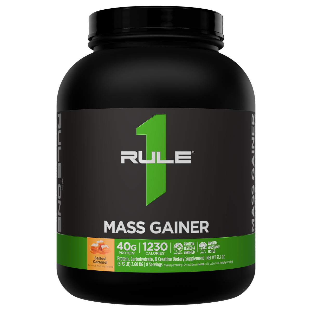 Rule 1 Mass Gainer – 8 Servings — Salted Caramel