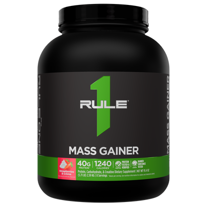 Rule 1 Mass Gainer – 8 Servings — Strawberries & Creme