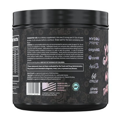 Dark Labs Crack Initiation — Supplement Facts and label information