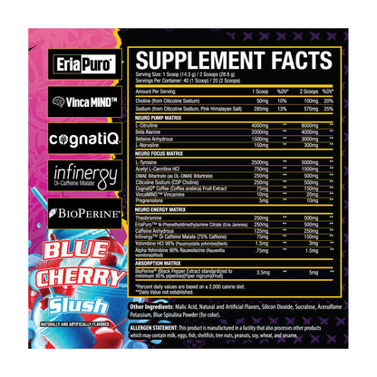Xtremis Cartel El Jefe Neuro — Supplement Facts and label information