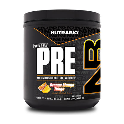 NutraBio PRE Stim Free — Orange Mango Tango