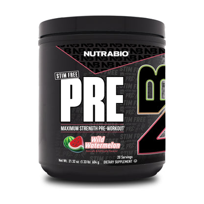 NutraBio PRE Stim Free — Wild Watermelon