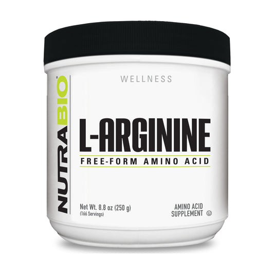 NutraBio L-Arginine Powder – 250g — product container