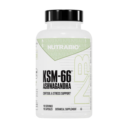 NutraBio KSM-66 Ashwagandha – 60 or 90 Capsules — 90 Capsules