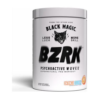 Black Magic BZRK Pre-Workout – 25 Servings — Orange Cooler — product container