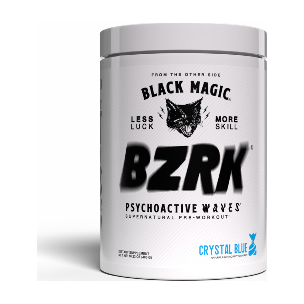 Black Magic BZRK Pre-Workout – 25 Servings — Crystal Blue — product container
