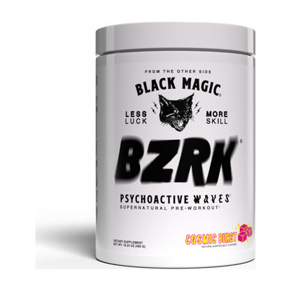 Black Magic BZRK Pre-Workout – 25 Servings — Cosmic Burst — product container