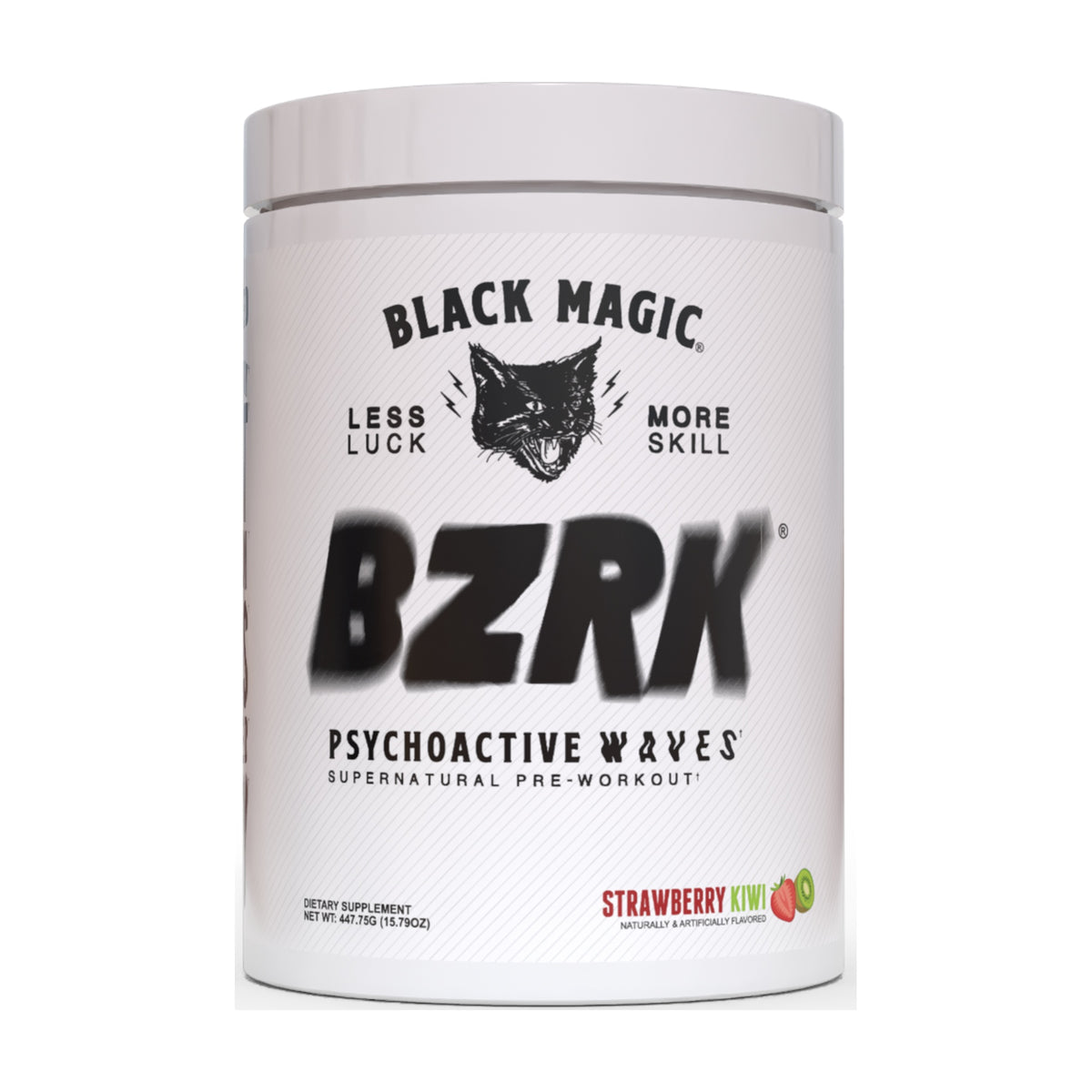 Black Magic BZRK Pre-Workout – 25 Servings — Strawberry Kiwi — product container