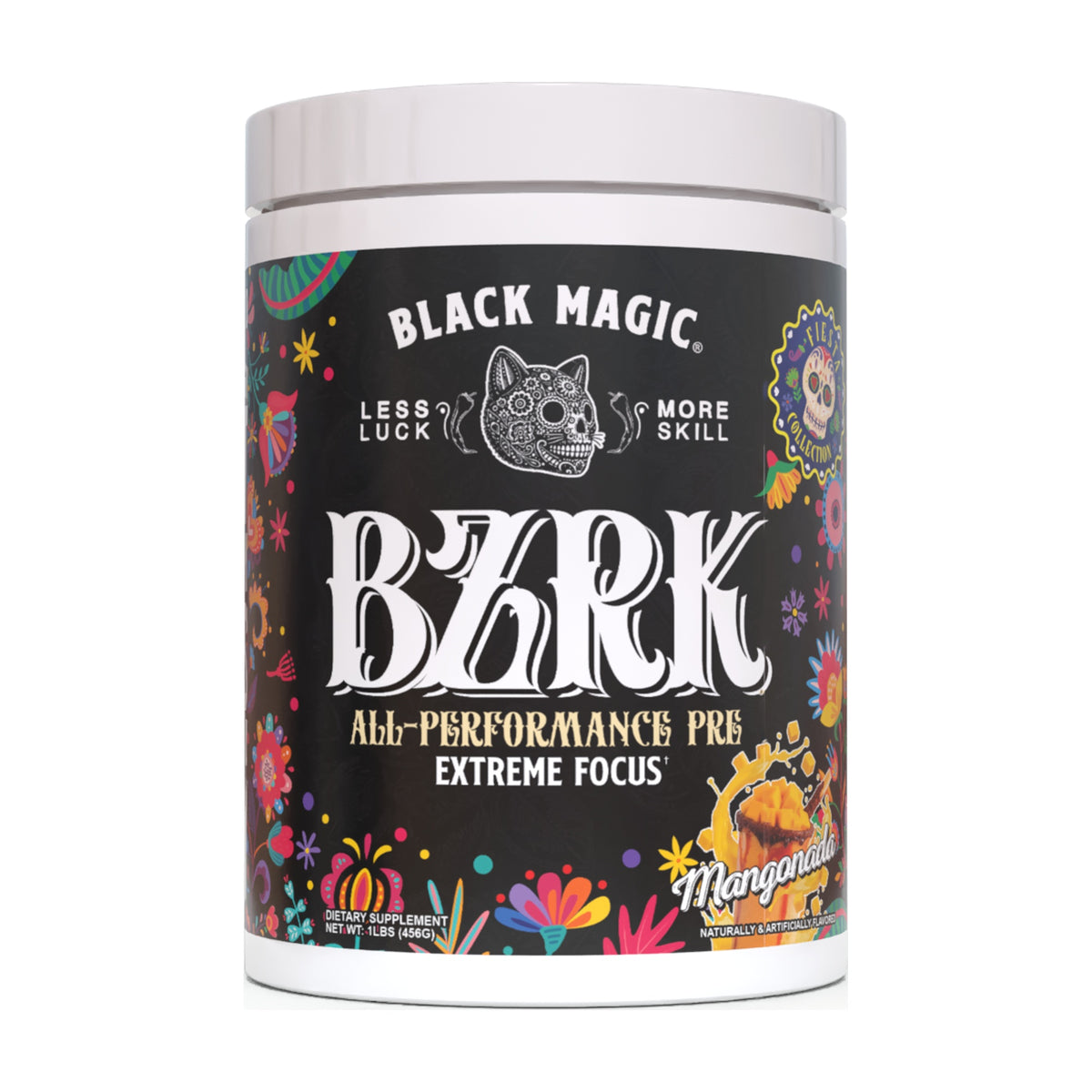 Black Magic BZRK Pre-Workout – 25 Servings — Mangonada — product container