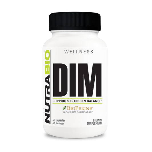 NutraBio DIM with Calcium D-Glucarate – 60-capsule bottle