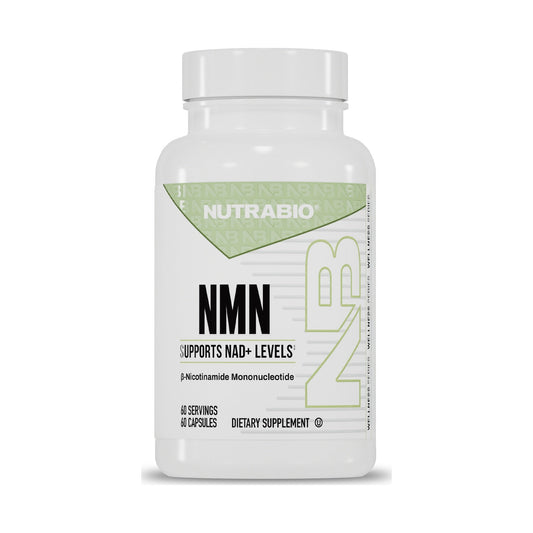 NutraBio NMN 500 mg, 60 capsules — bottle