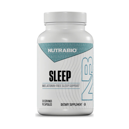 NutraBio Sleep melatonin-free, 90 capsules — bottle
