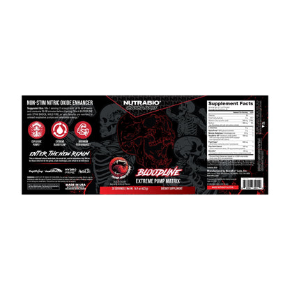 NutraBio Bloodline — Supplement Facts 7 — complete label