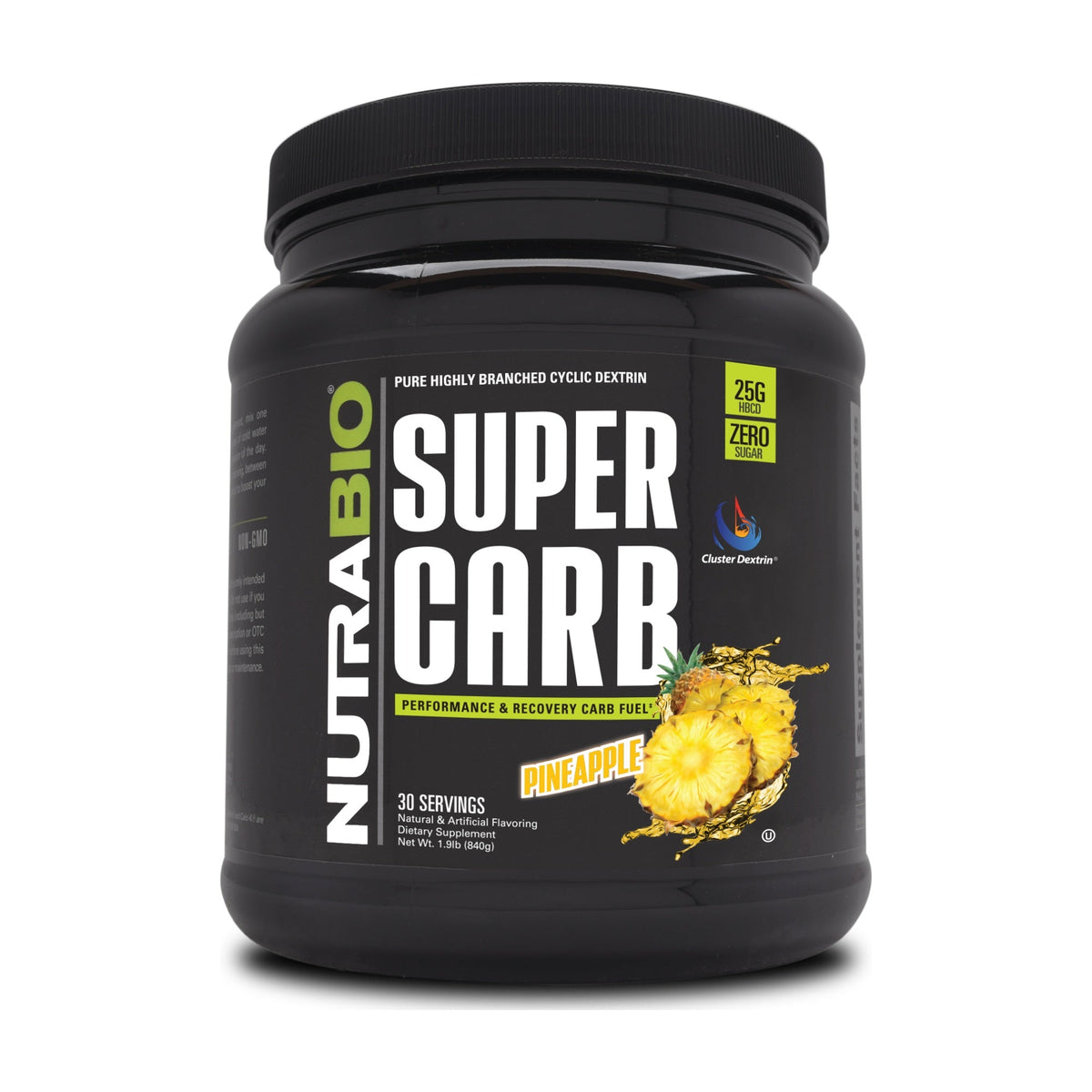 NutraBio Super Carb – 30 Servings — Pineapple