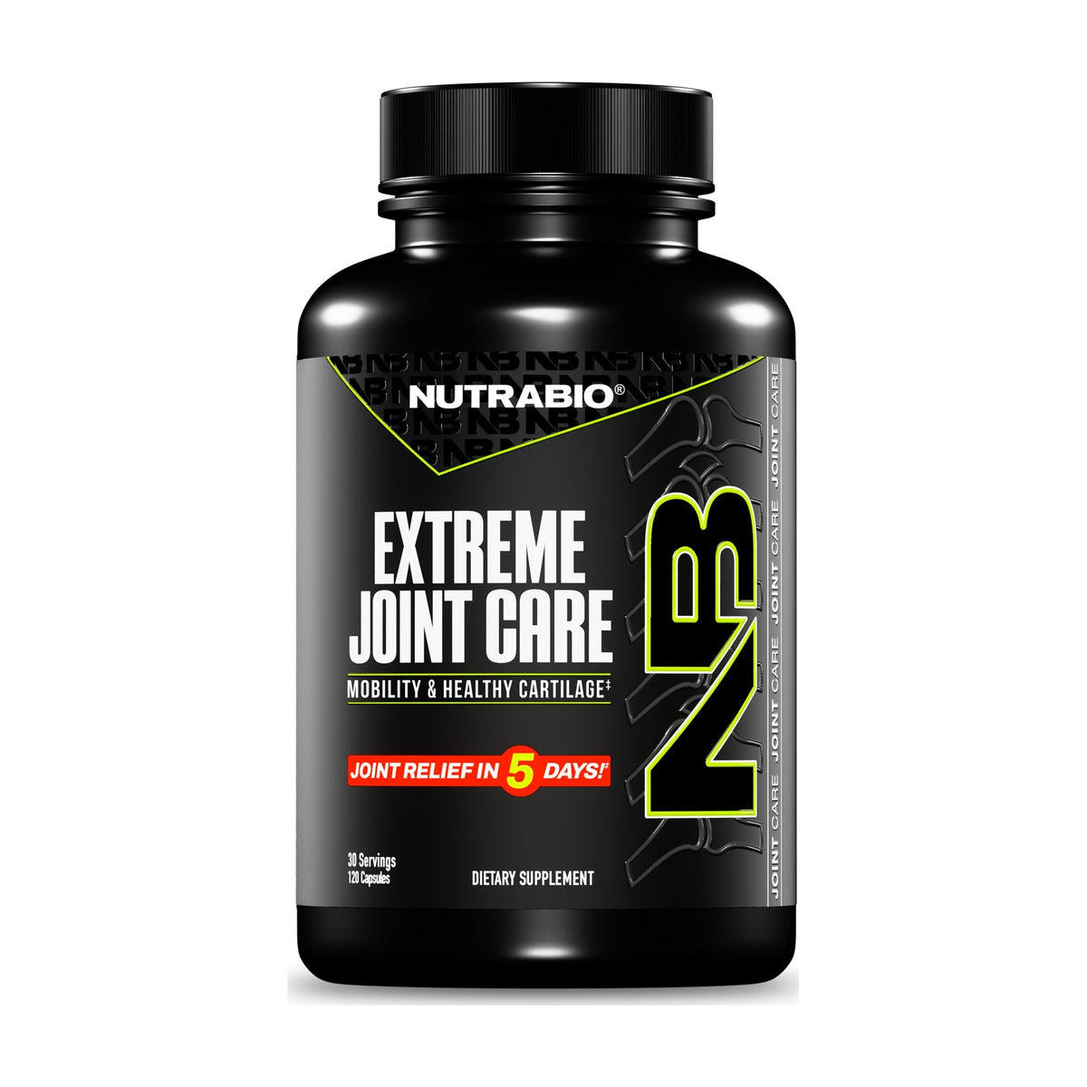 NutraBio Extreme Joint Care – 120 Capsules — product container