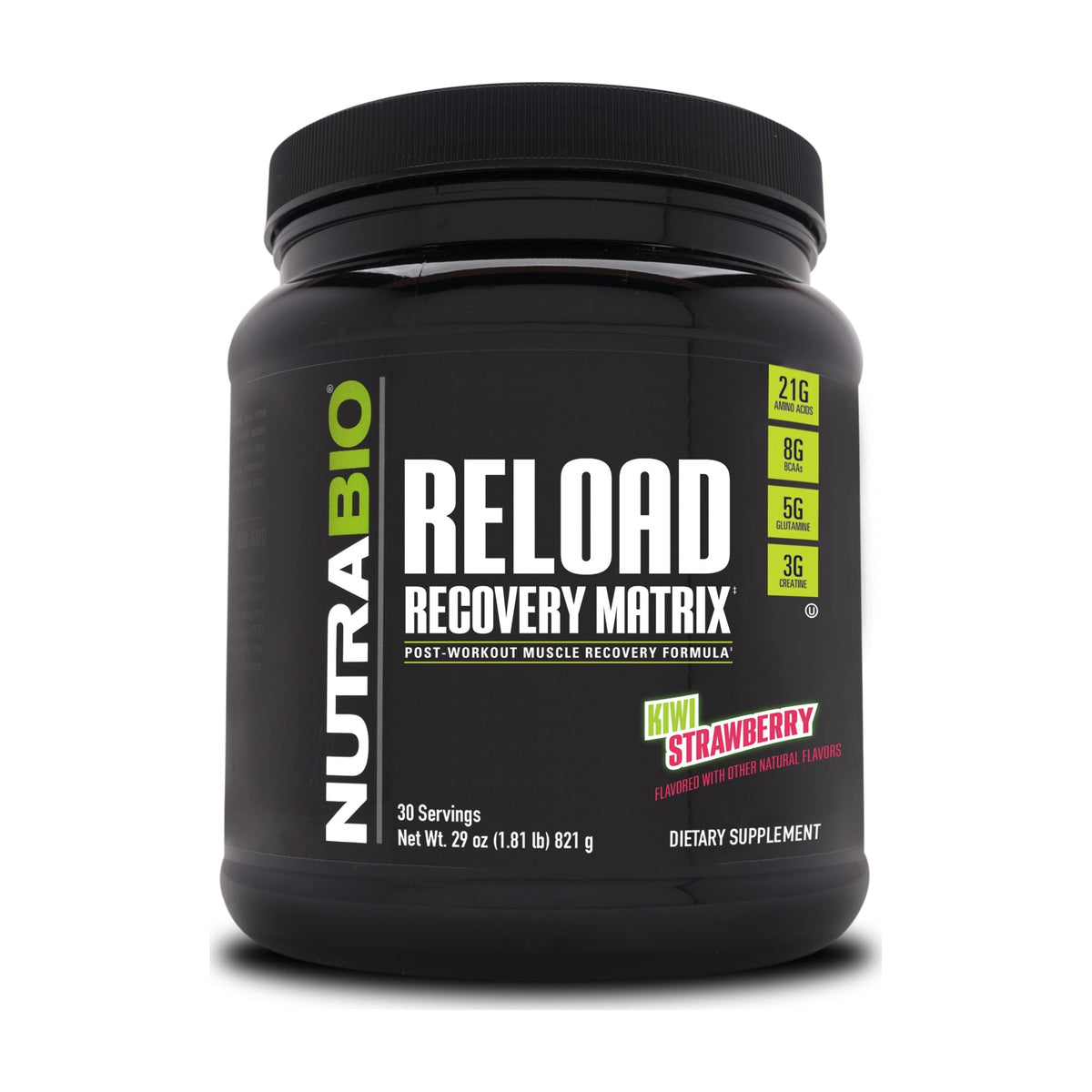 NutraBio Reload – 30 Servings — Kiwi Strawberry