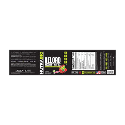 NutraBio Reload – 30 Servings — Supplement Facts 7 — full label