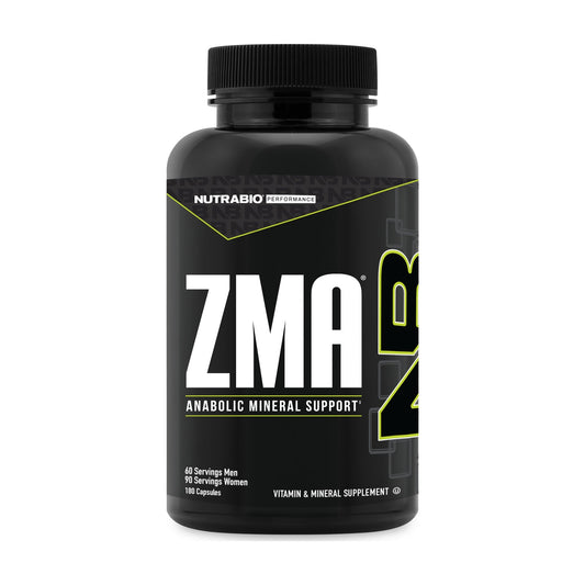 NutraBio ZMA – 90 or 180 Capsules — 60 Servings / 180 Capsules
