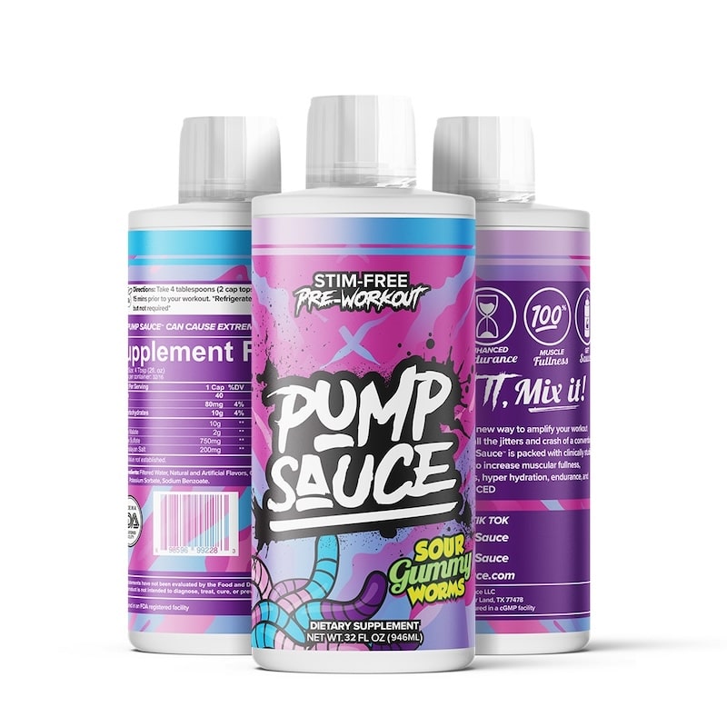Pump Sauce Liquid Pre-Workout | Extreme Pump Formula – No Stims