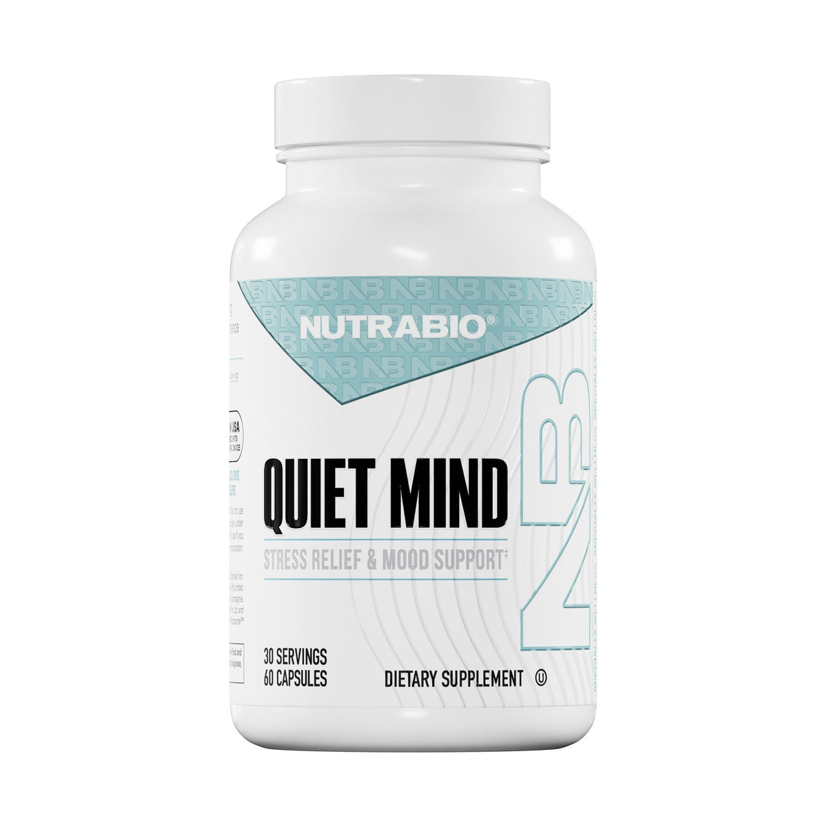 NutraBio Quiet Mind – 60 Capsules — product bottle