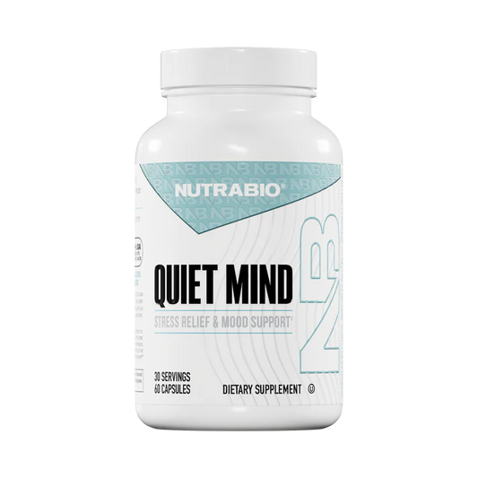 NutraBio Quiet Mind – Stress & Anxiety Support, Relaxation & Focus Formula