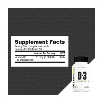 Nutrabio | Vitamin D (5000 IU) — product image