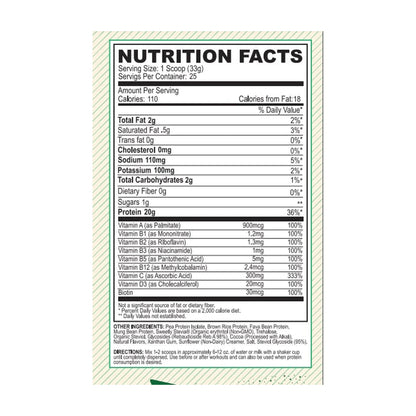 Black Magic | Plant Source Vegan Protein — label information