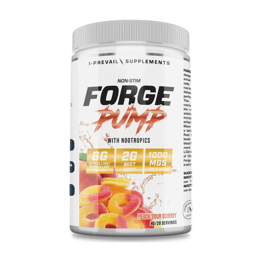 I-Prevail Forge – Peach Sour Gummy | Stimulant-Free Pre-Workout — Peach Sour Gummy