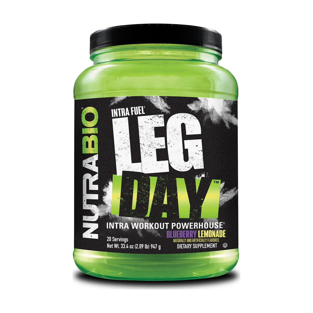 NutraBio Leg Day – 20 Servings — Blueberry Lemonade
