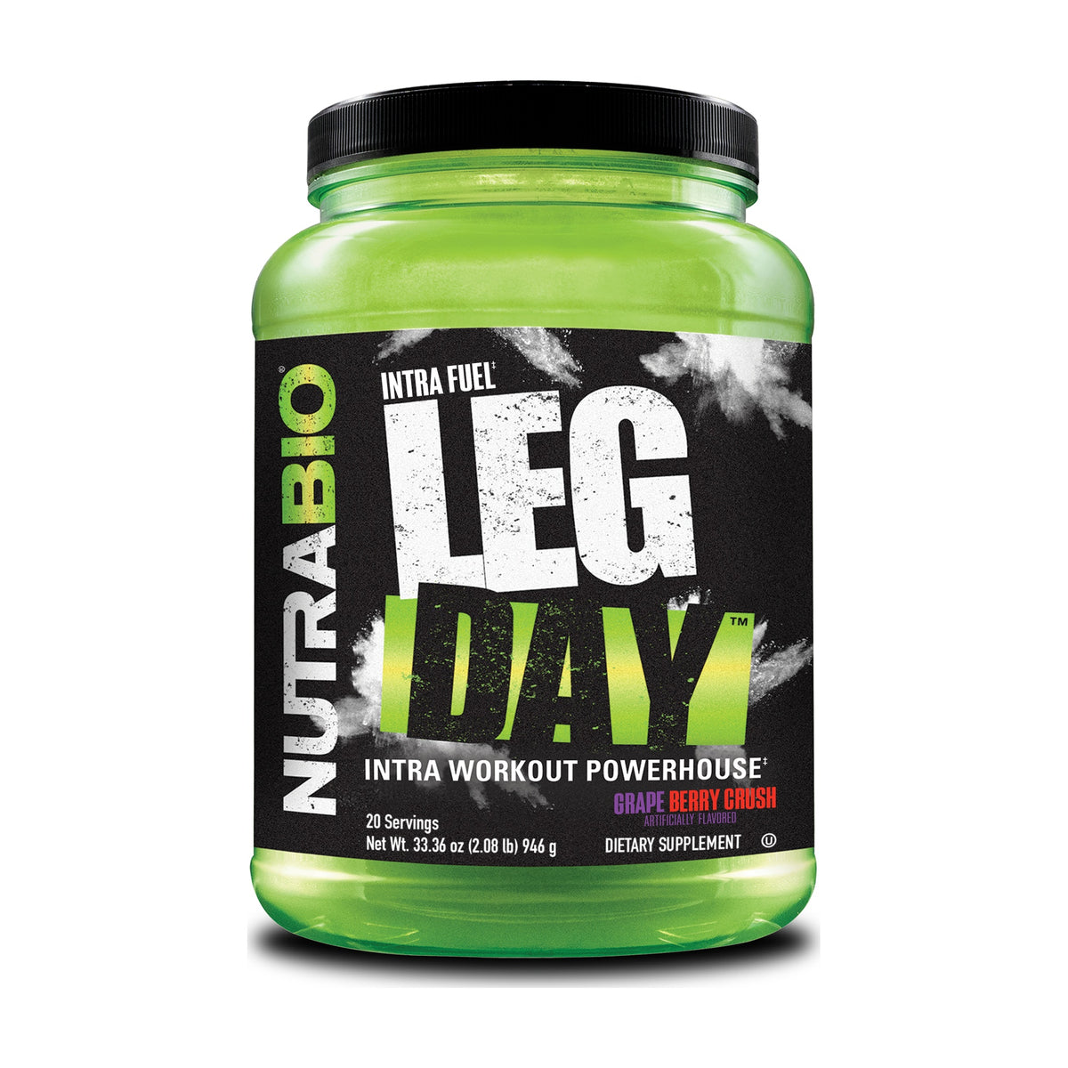 NutraBio Leg Day – 20 Servings — Grape Berry Crush