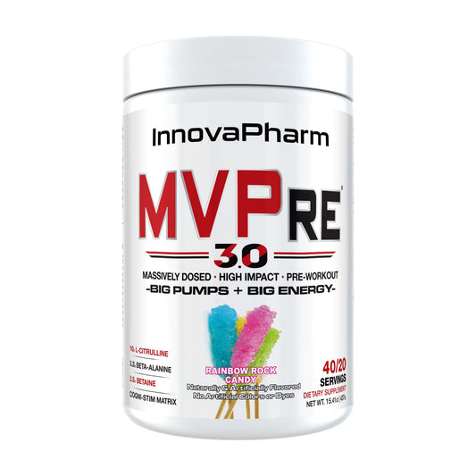 InnovaPharm MVPre 3.0 Pre-Workout — Rainbow Rock Candy