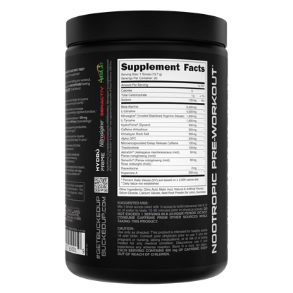 Bucked Up Mother Bucker Pre-Workout – Extreme Energy, Focus & Pumps