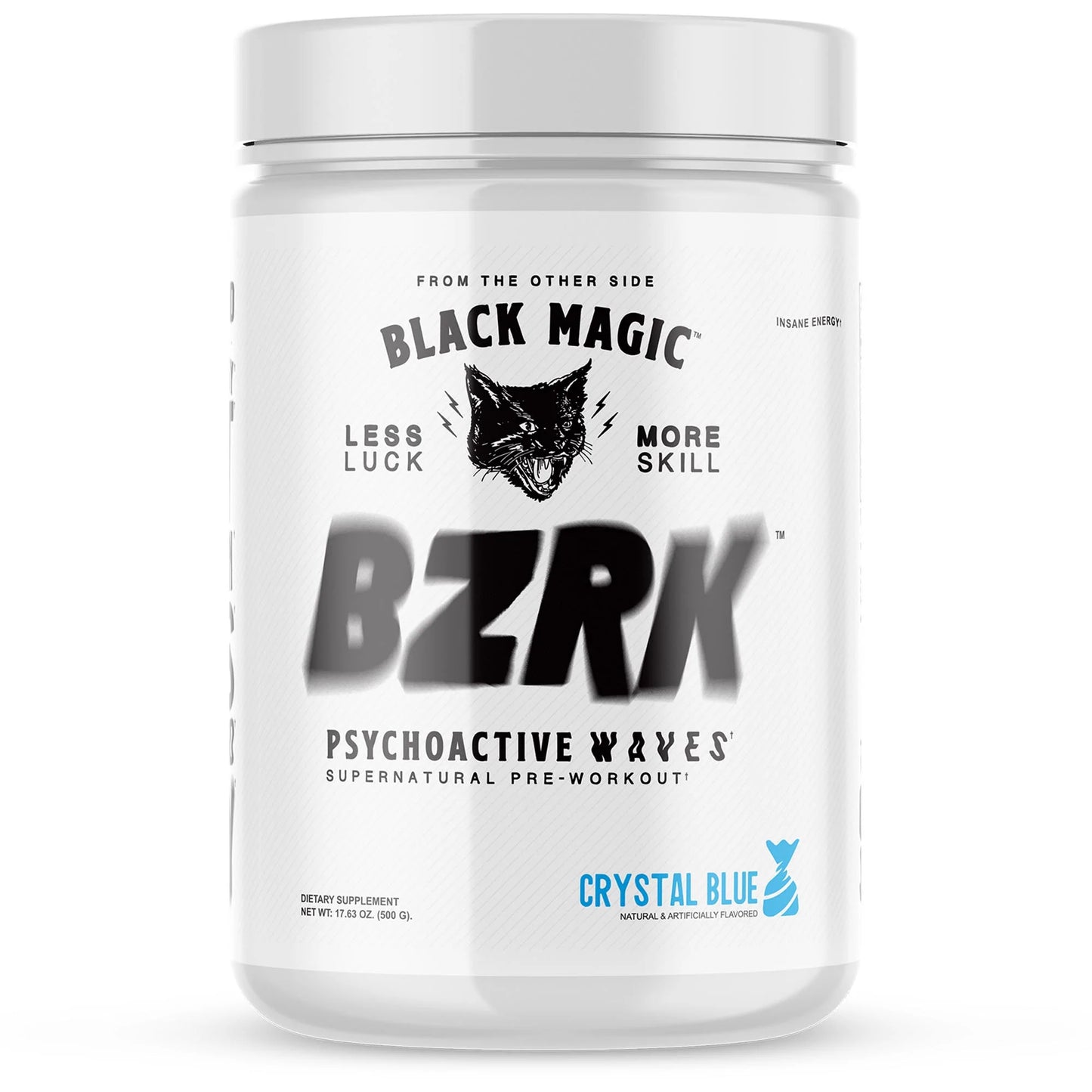 Black Magic BZRK Supplement Container Crystal Blue