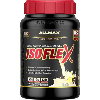 AllMax IsoFlex Whey Protein Isolate Product 2LBs Vanilla