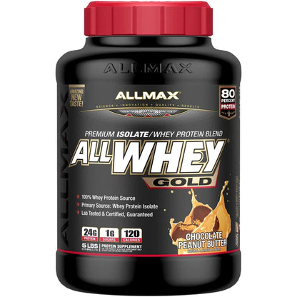 AllMax AllWhey Gold Blend Product Chocolate Peanut Butter 5LBS